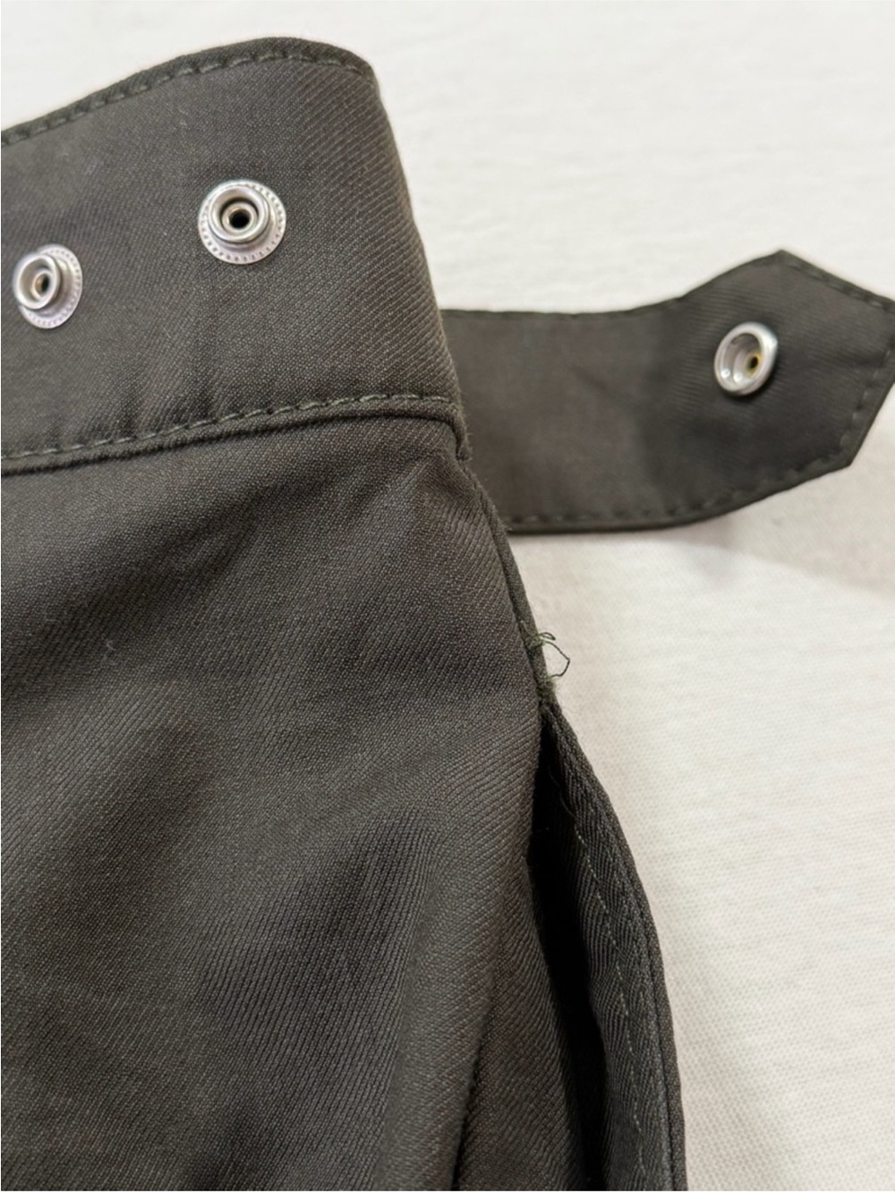COS Barrel Leg Utility Trouser Green - Picture 11 of 12